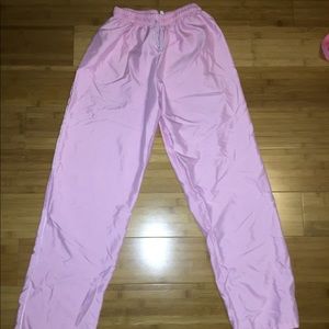 Pink Polyester Pants